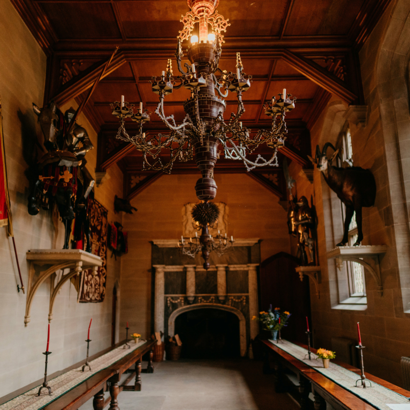 Herefordshire wedding venue at Hampton Court Castle.
