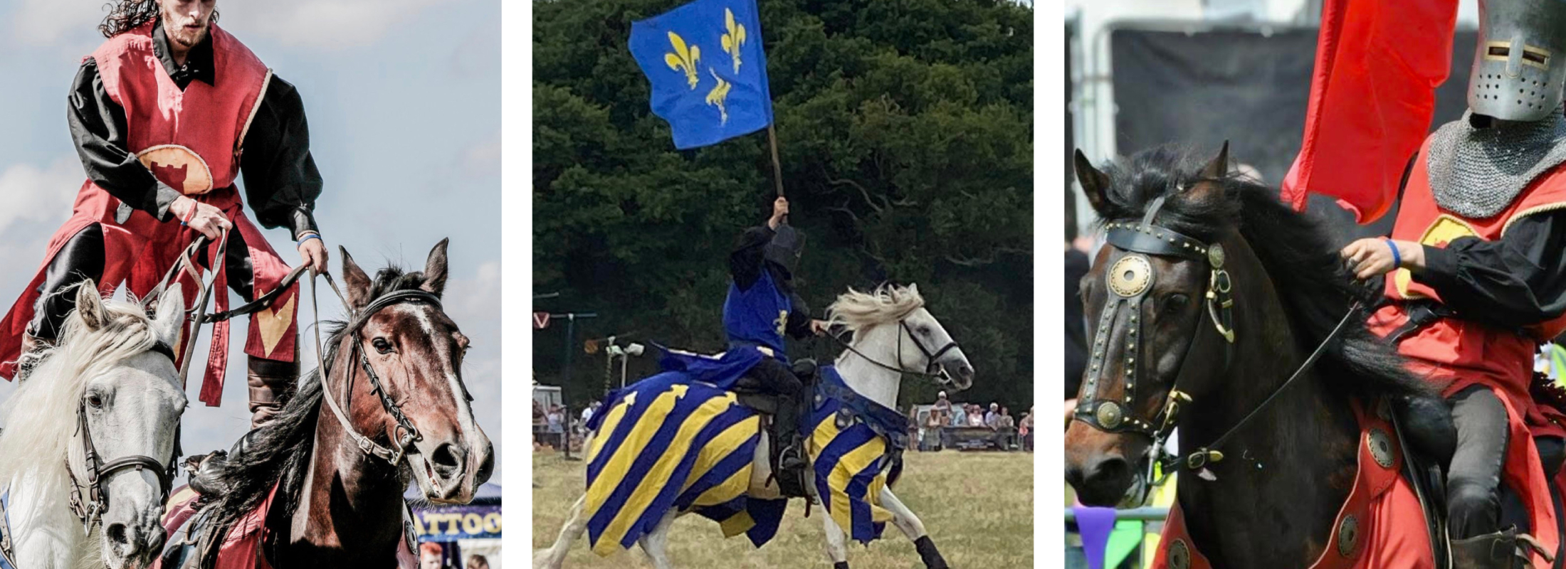Medieval jousting at Hampton Court Castle